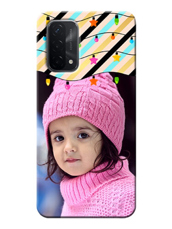 Custom Oppo A74 5G Personalized Mobile Covers: Lights Hanging Design