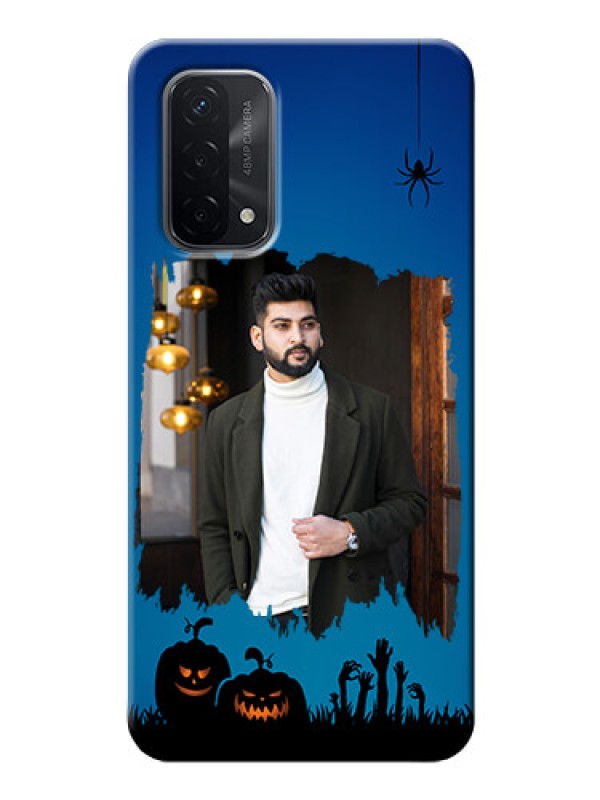 Custom Oppo A74 5G mobile cases online with pro Halloween design 