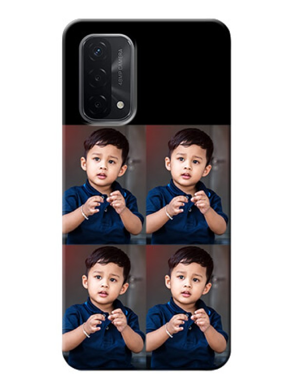 Custom Oppo A74 5G 4 Image Holder on Mobile Cover