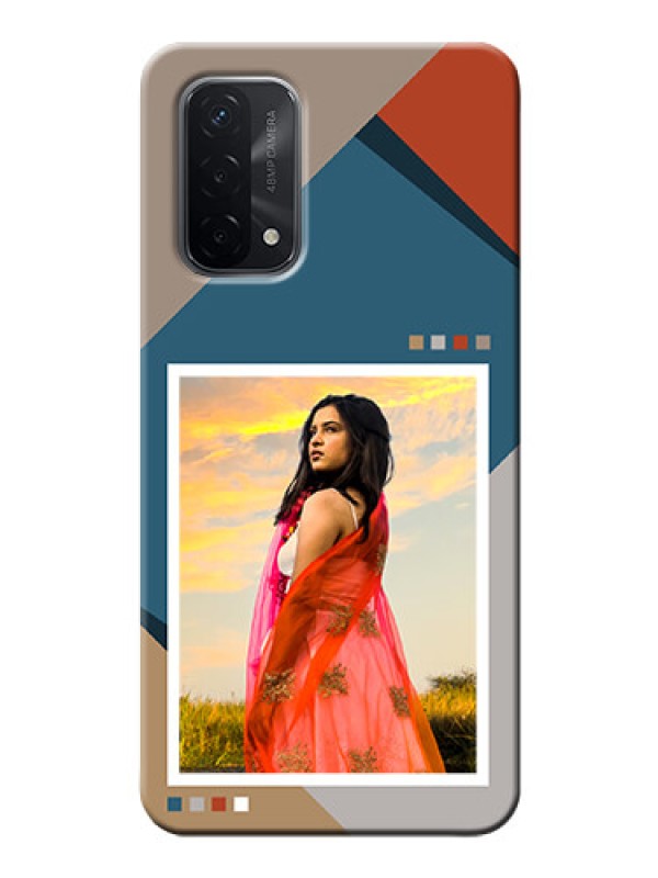 Custom Oppo A74 5G Mobile Back Covers: Retro color pallet Design
