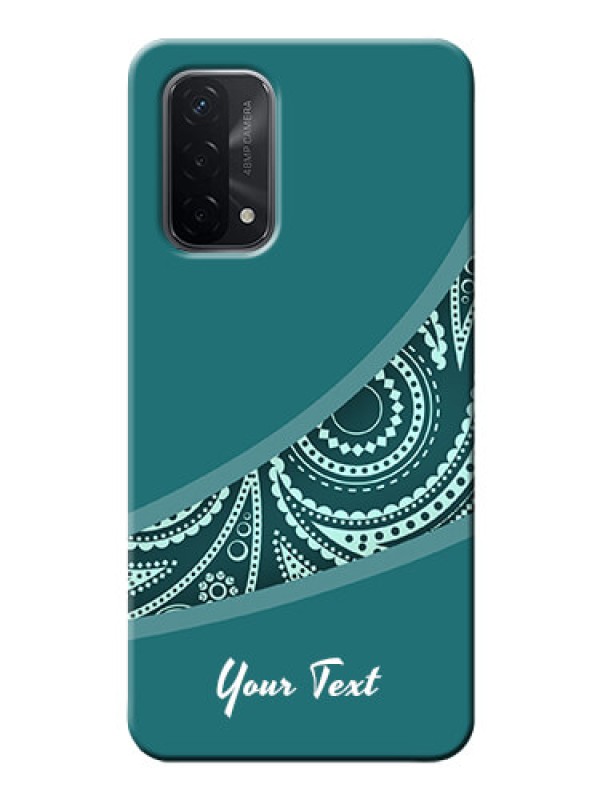 Custom Oppo A74 5G Custom Phone Covers: semi visible floral Design