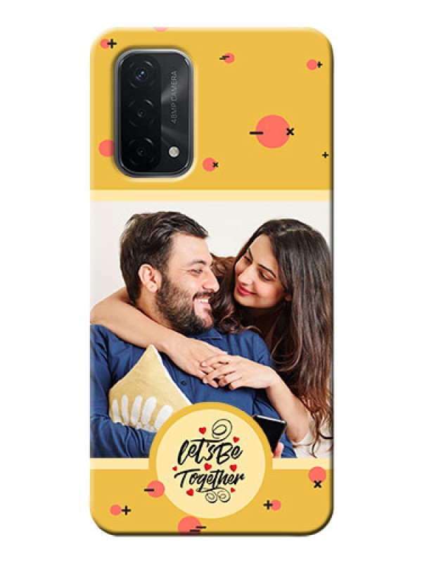 Custom Oppo A74 5G Back Covers: Lets be Together Design
