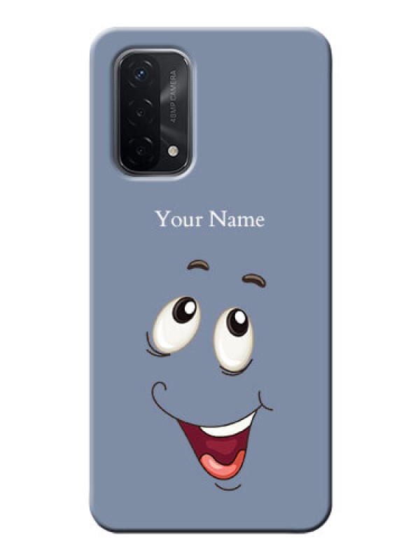 Custom Oppo A74 5G Phone Back Covers: Laughing Cartoon Face Design