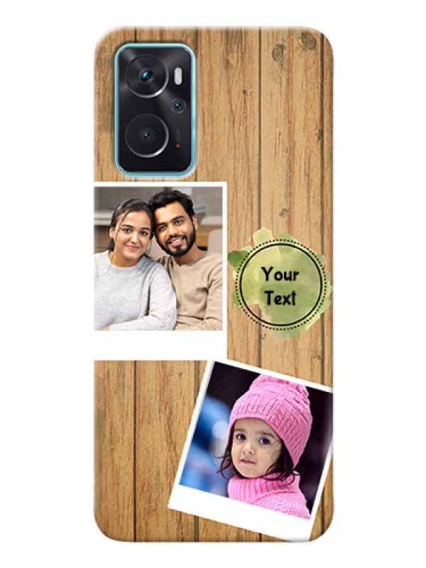 Custom Oppo A76 Custom Mobile Phone Covers: Wooden Texture Design