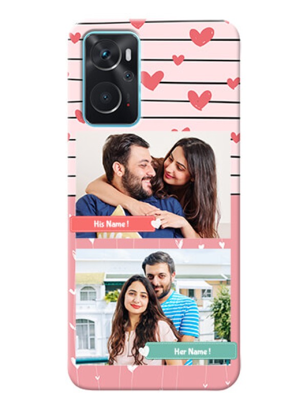 Custom Oppo A76 custom mobile covers: Photo with Heart Design