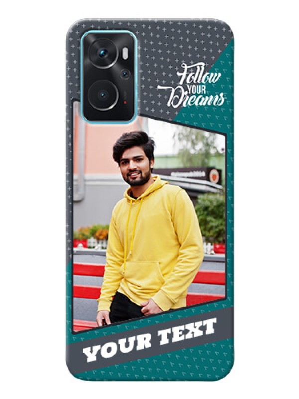Custom Oppo A76 Back Covers: Background Pattern Design with Quote