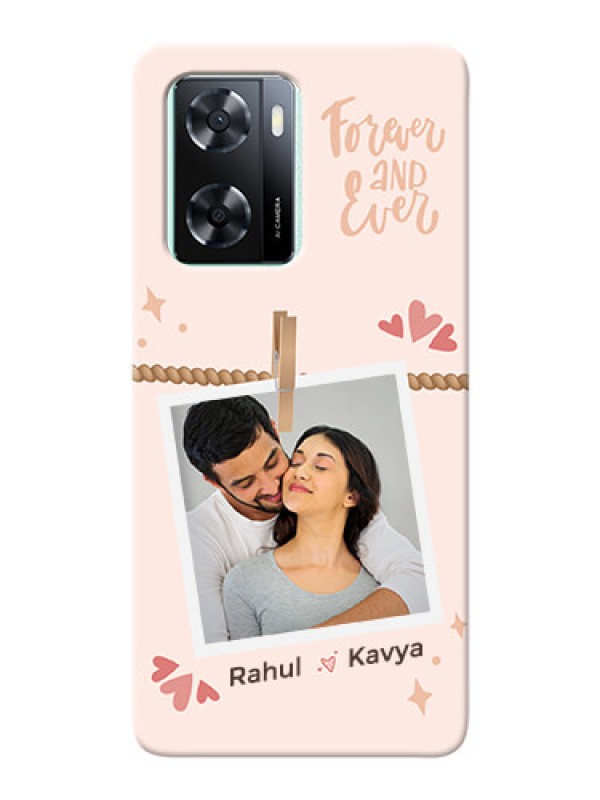 Custom Oppo A77 4G Phone Back Covers: Forever and ever love Design