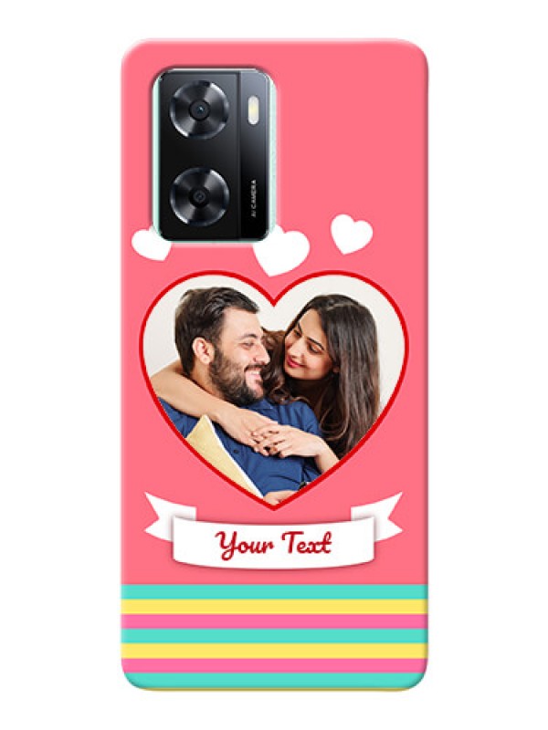 Custom Oppo A77s Personalised mobile covers: Love Doodle Design