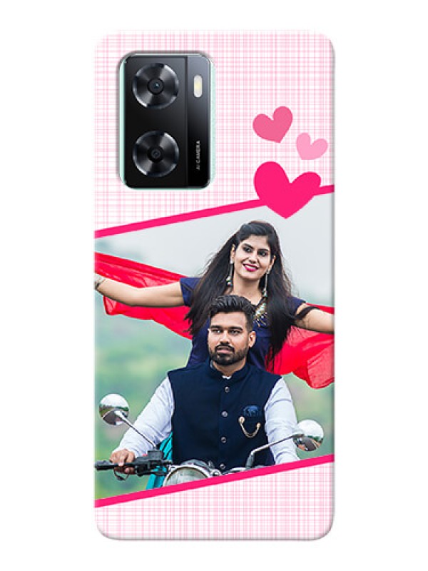 Custom Oppo A77s Personalised Phone Cases: Love Shape Heart Design
