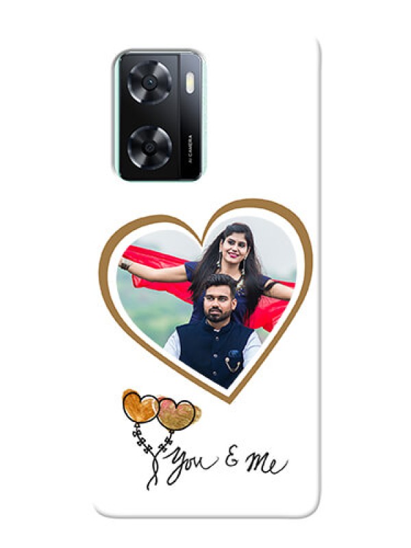 Custom Oppo A77s customized phone cases: You & Me Design