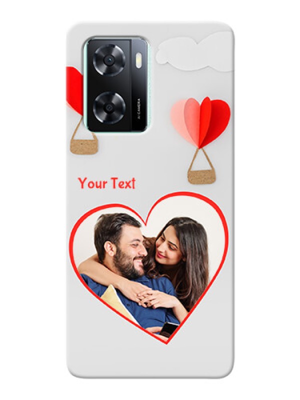 Custom Oppo A77s Phone Covers: Parachute Love Design