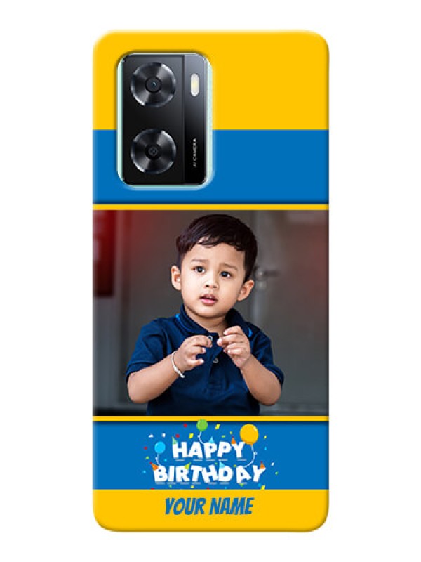 Custom Oppo A77s Mobile Back Covers Online: Birthday Wishes Design