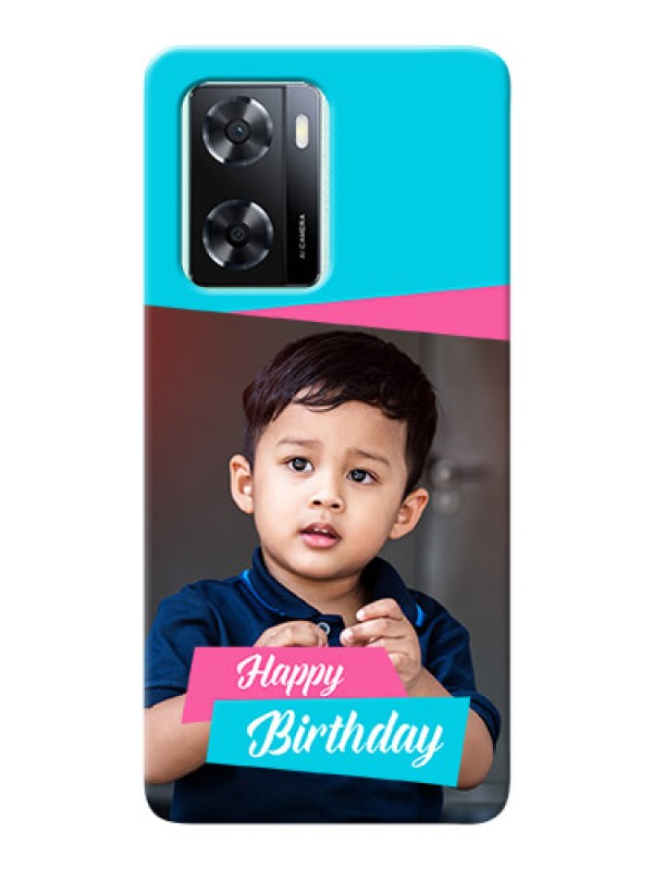 Custom Oppo A77s Mobile Covers: Image Holder with 2 Color Design