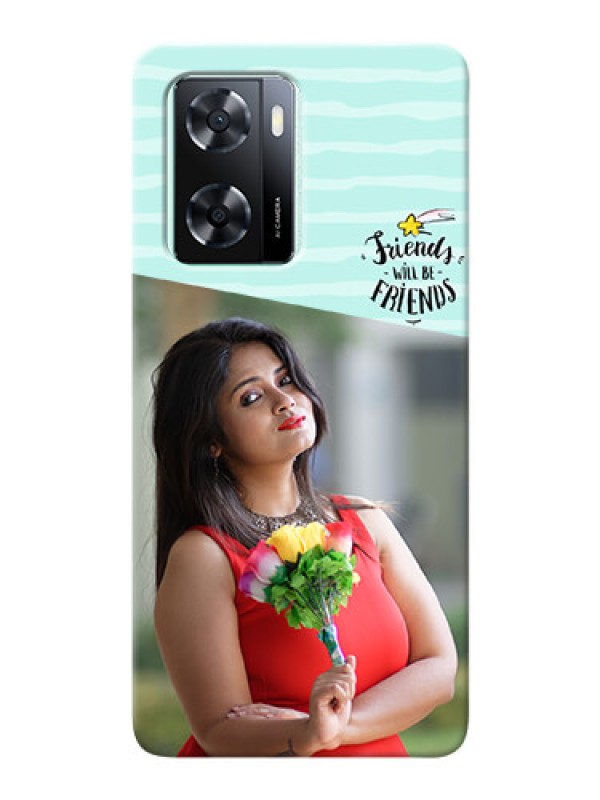 Custom Oppo A77s Mobile Back Covers: Friends Picture Icon Design