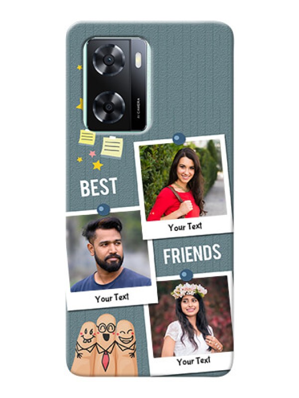 Custom Oppo A77s Mobile Cases: Sticky Frames and Friendship Design