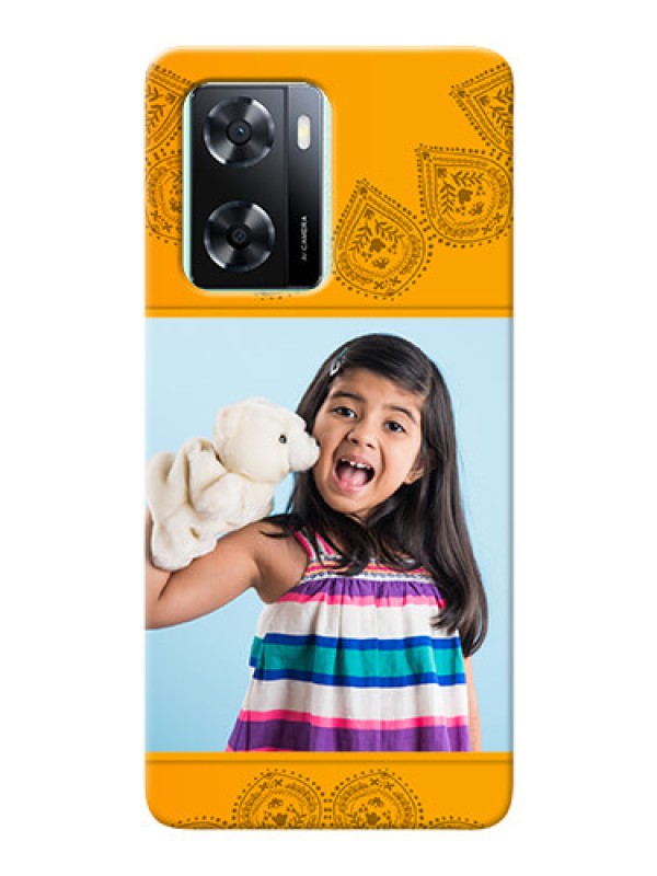 Custom Oppo A77s custom mobile back covers: Photo Wedding Design 