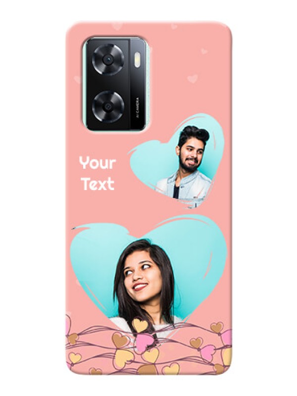 Custom Oppo A77s customized phone cases: Love Doodle Design