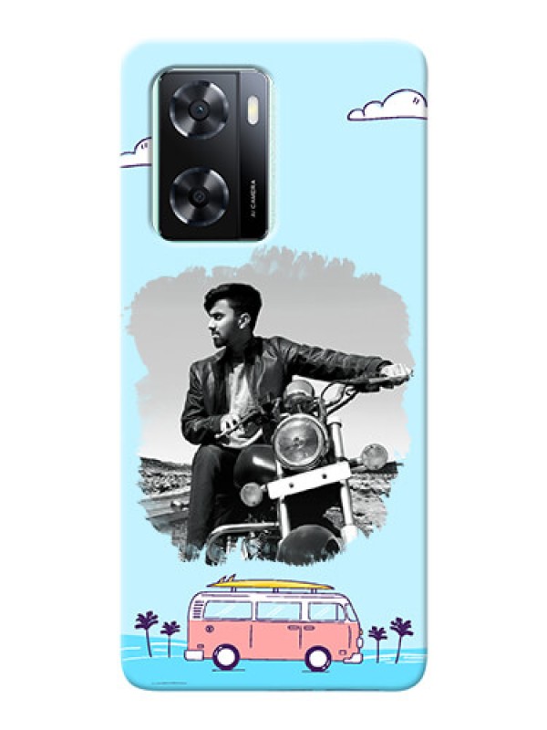 Custom Oppo A77s Mobile Covers Online: Travel & Adventure Design
