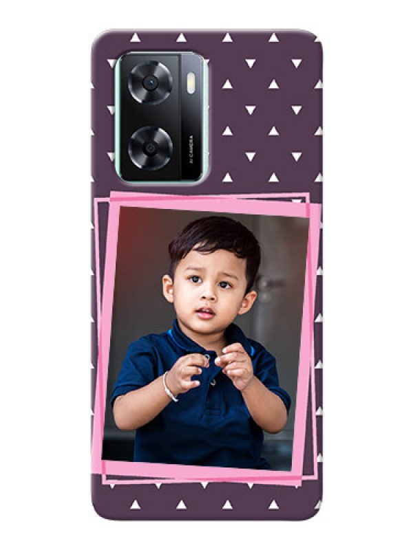 Custom Oppo A77s Phone Cases: Triangle Pattern Dotted Design