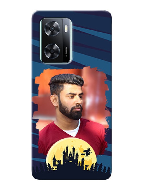 Custom Oppo A77s Back Covers: Halloween Witch Design 