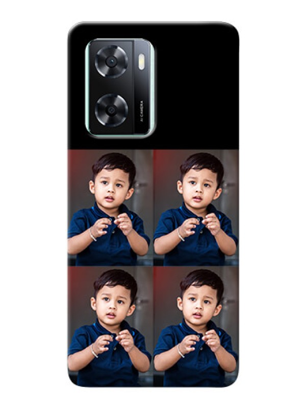 Custom Oppo A77s 4 Image Holder on Mobile Cover