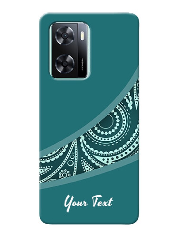 Custom Oppo A77S Custom Phone Covers: semi visible floral Design