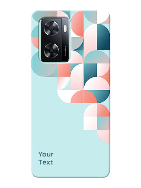 Custom Oppo A77S Back Covers: Stylish Semi-circle Pattern Design