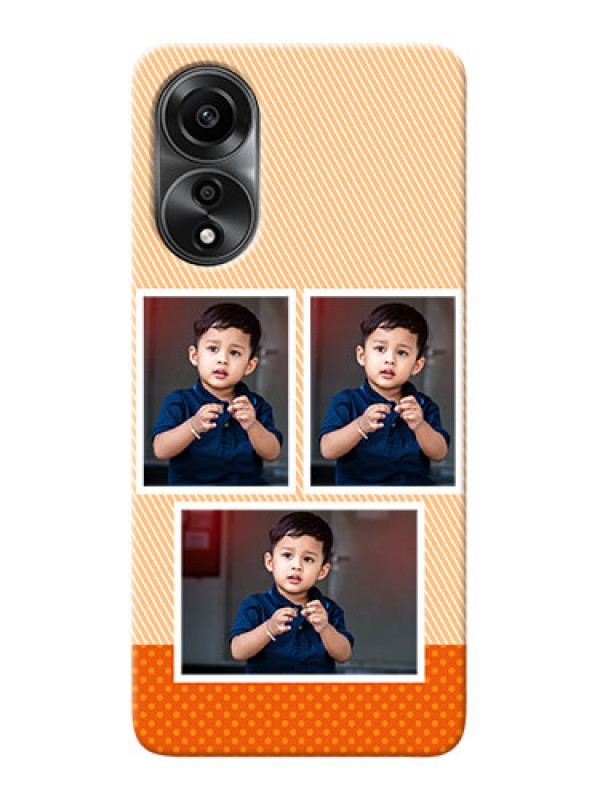 Custom Oppo A78 4G Mobile Back Covers: Bulk Photos Upload Design