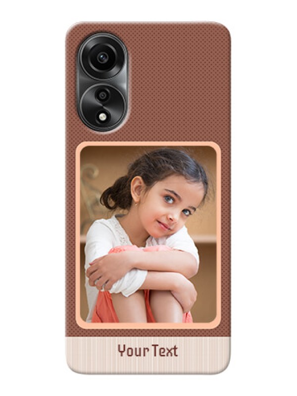 Custom Oppo A78 4G Phone Covers: Simple Pic Upload Design