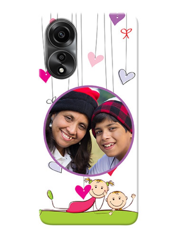 Custom Oppo A78 4G Mobile Cases: Cute Kids Phone Case Design