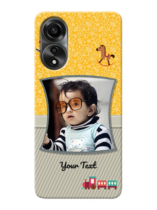 Custom Oppo A78 4G Mobile Cases Online: Baby Picture Upload Design