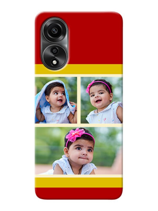 Custom Oppo A78 4G mobile phone cases: Multiple Pic Upload Design