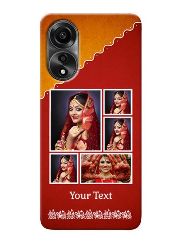 Custom Oppo A78 4G customized phone cases: Wedding Pic Upload Design