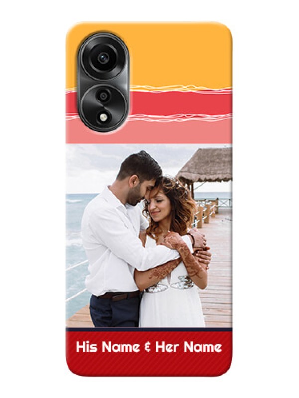 Custom Oppo A78 4G custom mobile phone covers: Colorful Case Design