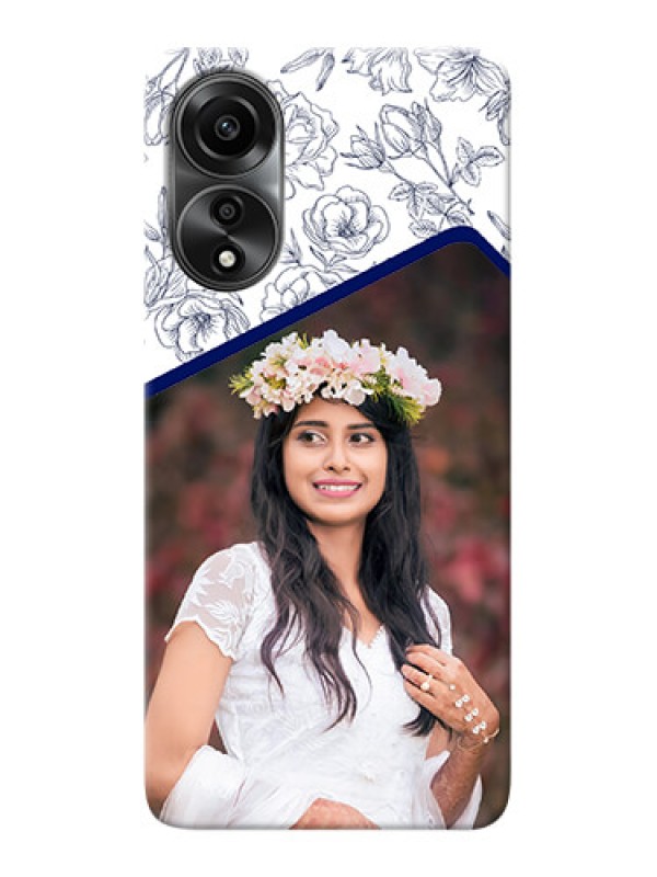 Custom Oppo A78 4G Phone Cases: Premium Floral Design