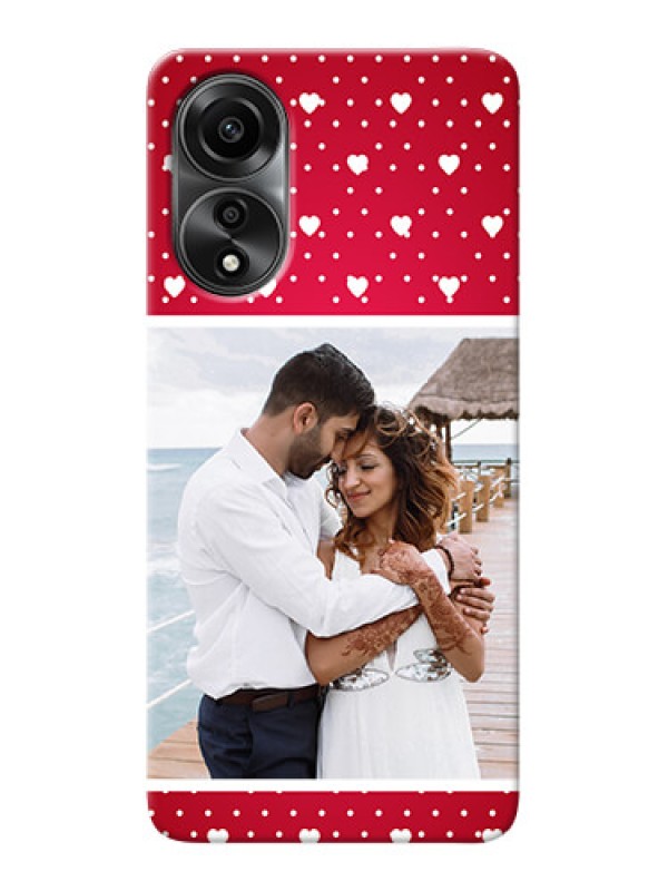 Custom Oppo A78 4G custom back covers: Hearts Mobile Case Design