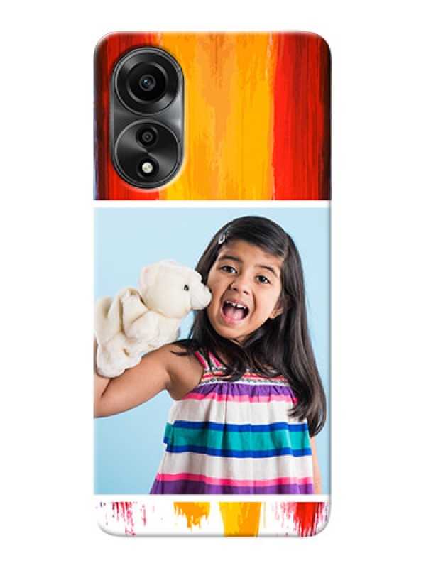 Custom Oppo A78 4G custom phone covers: Multi Color Design
