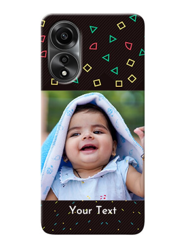 Custom Oppo A78 4G custom mobile cases with confetti birthday design