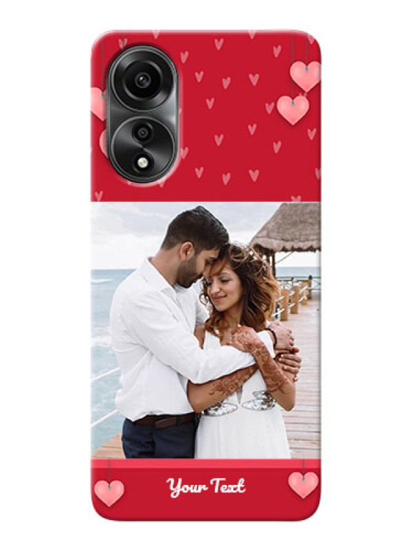 Custom Oppo A78 4G Mobile Back Covers: Valentines Day Design
