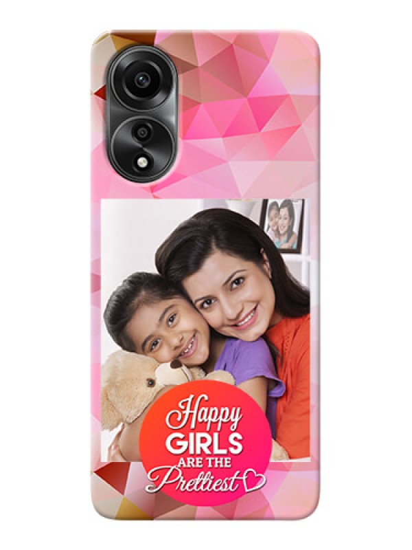 Custom Oppo A78 4G Personalized Phone Covers: Abstract Triangle Design