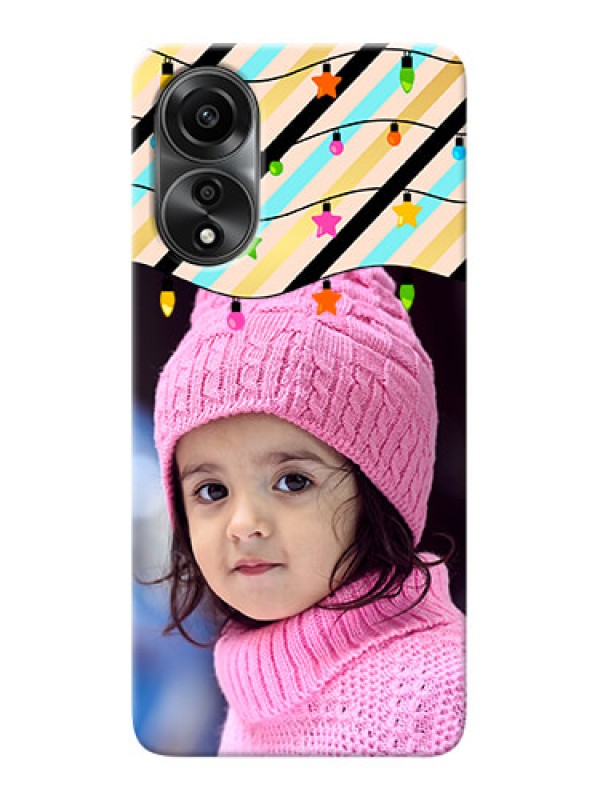 Custom Oppo A78 4G Personalized Mobile Covers: Lights Hanging Design