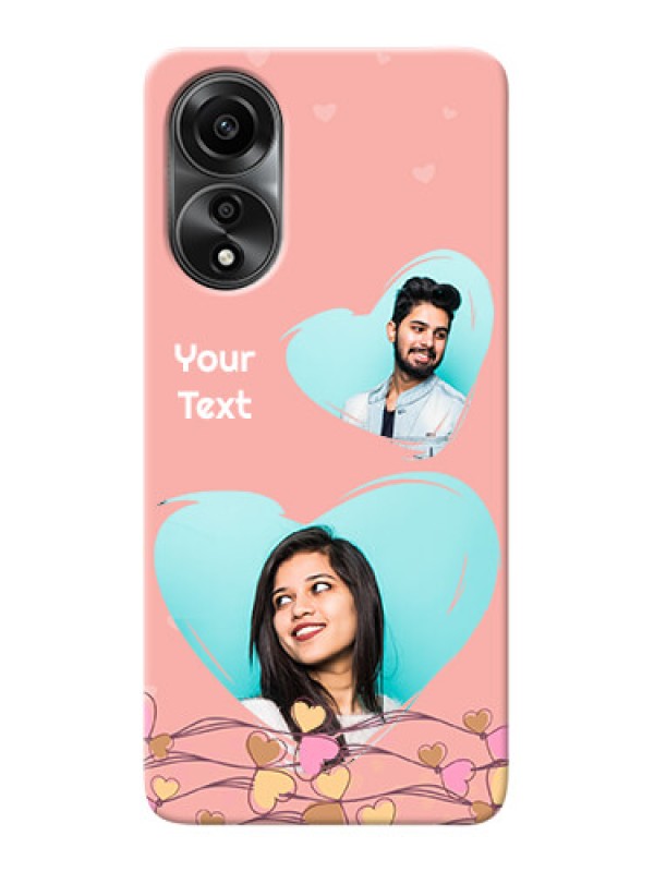 Custom Oppo A78 4G customized phone cases: Love Doodle Design