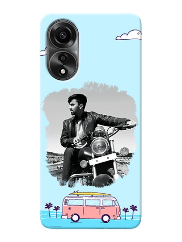 Custom Oppo A78 4G Mobile Covers Online: Travel & Adventure Design