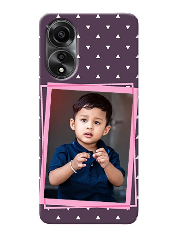 Custom Oppo A78 4G Phone Cases: Triangle Pattern Dotted Design