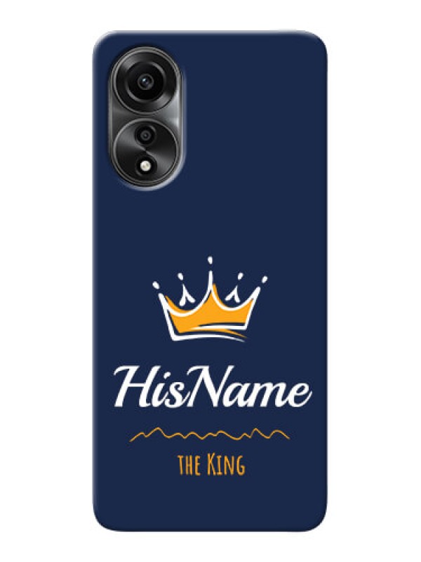 Custom Oppo A78 4G King Phone Case with Name