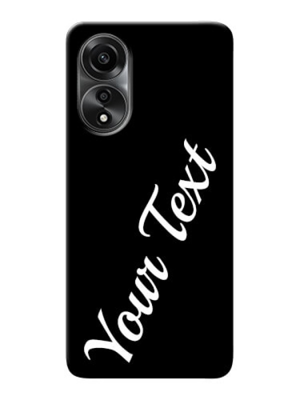 Custom Oppo A78 4G Custom Mobile Cover with Your Name