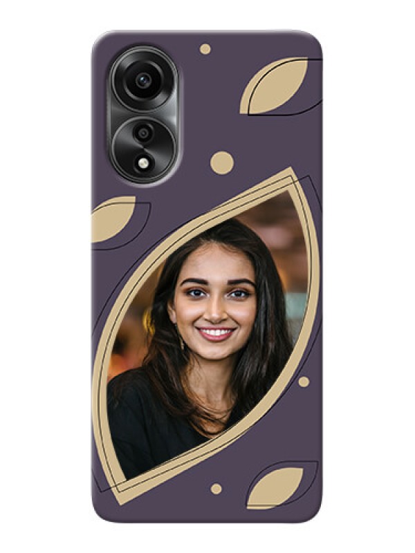 Custom Oppo A78 4G Custom Mobile Case with Falling Leaf Design