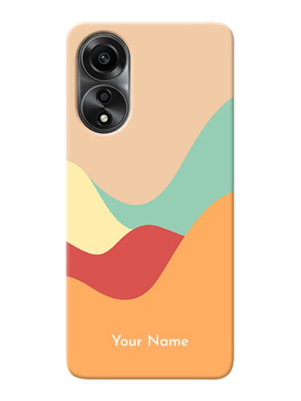 Custom Oppo A78 4G Personalized Phone Case with Ocean Waves Multiwithcolour Design