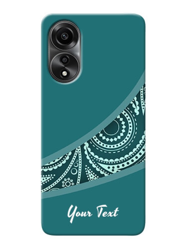 Custom Oppo A78 4G Photo Printing on Case with semi visible floral Design