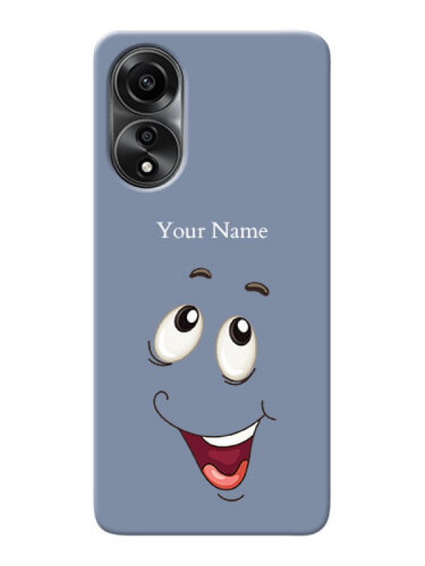 Custom Oppo A78 4G Photo Printing on Case with Laughing Cartoon Face Design
